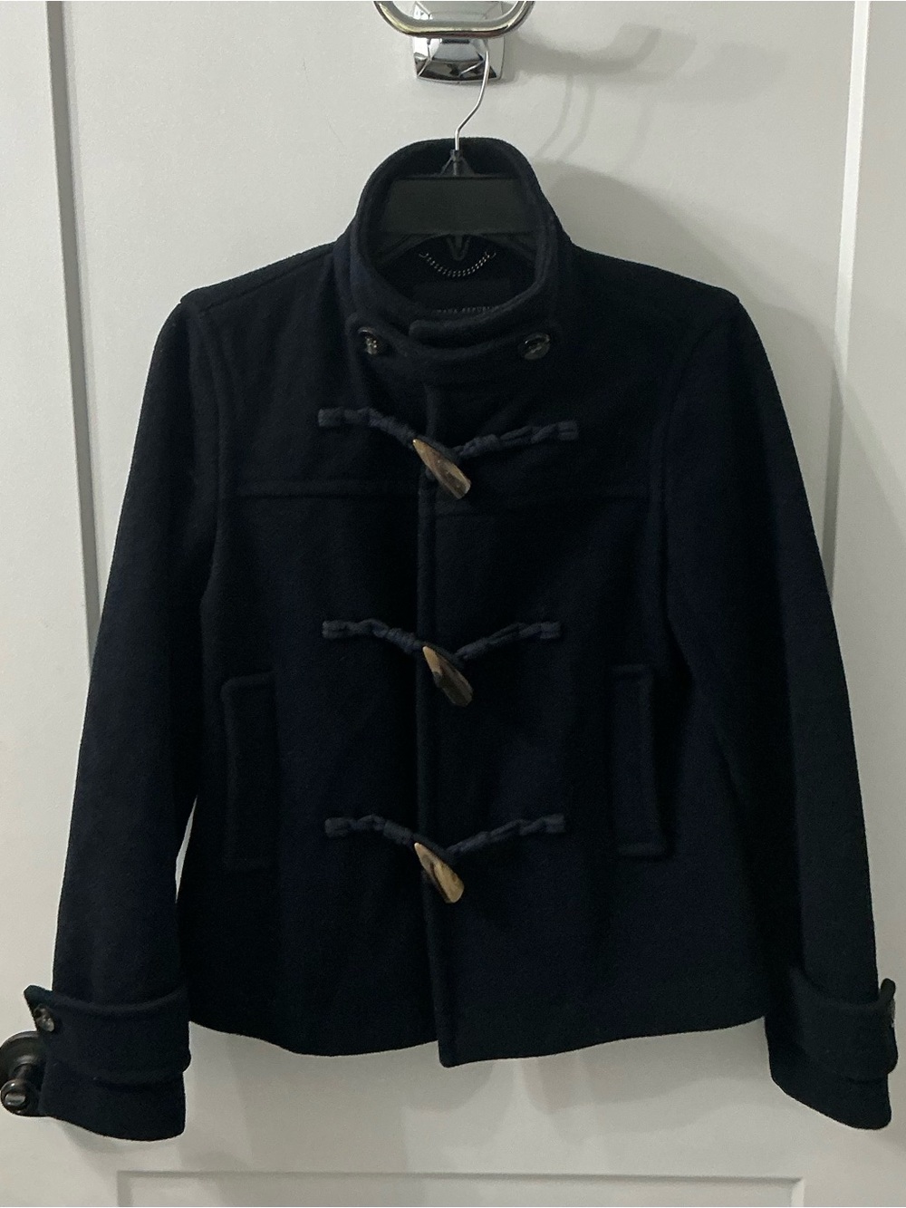 Banana Republic. Women’s  Navy Toggle Wool Coat Classic Winter‎ Jacket size XS